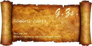 Gömöry Zsolt névjegykártya