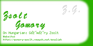 zsolt gomory business card